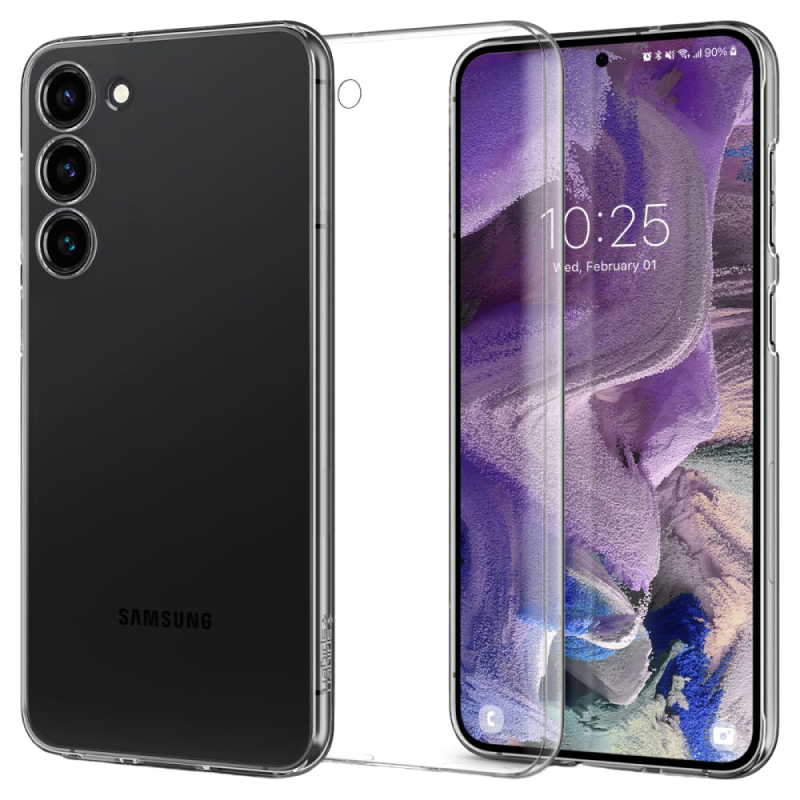 Spigen Samsung S23, Airskin, Crystal Clear