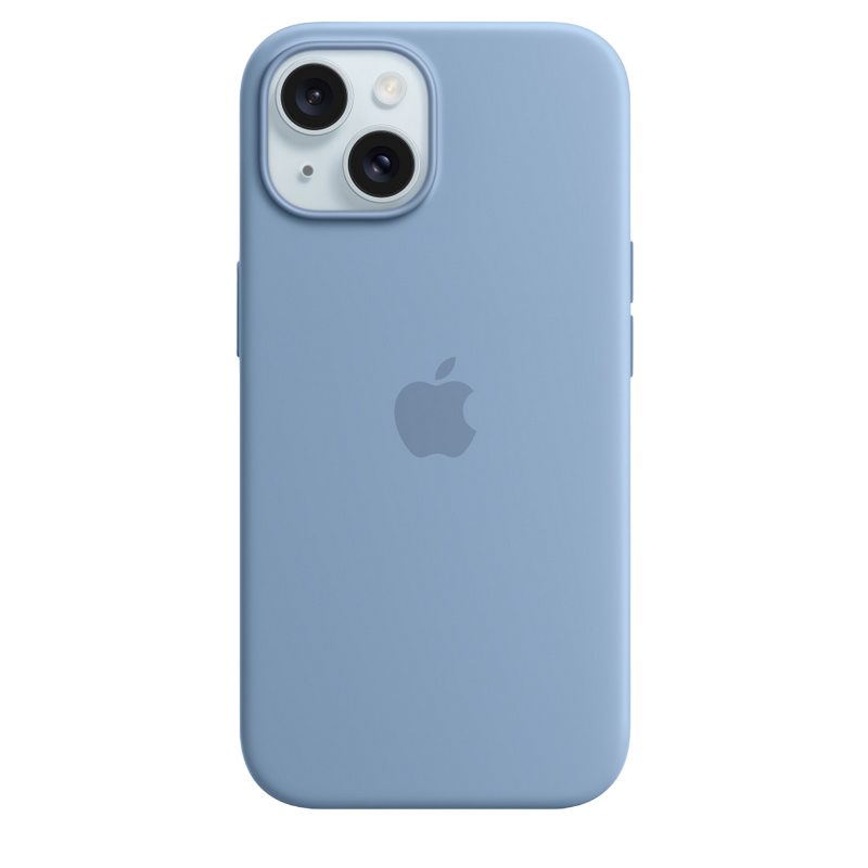 iPhone 15 Silicone Case with MagSafe - Winter Blue