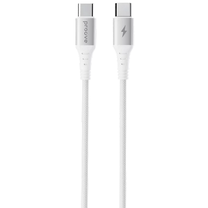 Cablu Type-C (Type-C), Proove WireX 60W (1m), White