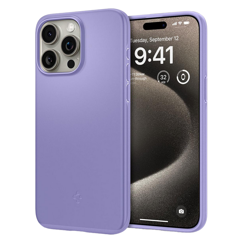 Spigen iPhone 15 Pro Max, Thin Fit, Iris Purple