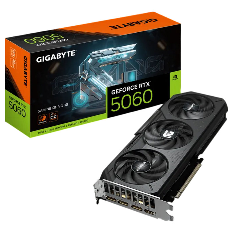 VGA Gigabyte RTX5060 8GB GDDR7 Gaming OC (GV-N5060GAMING OCV2-8GD)