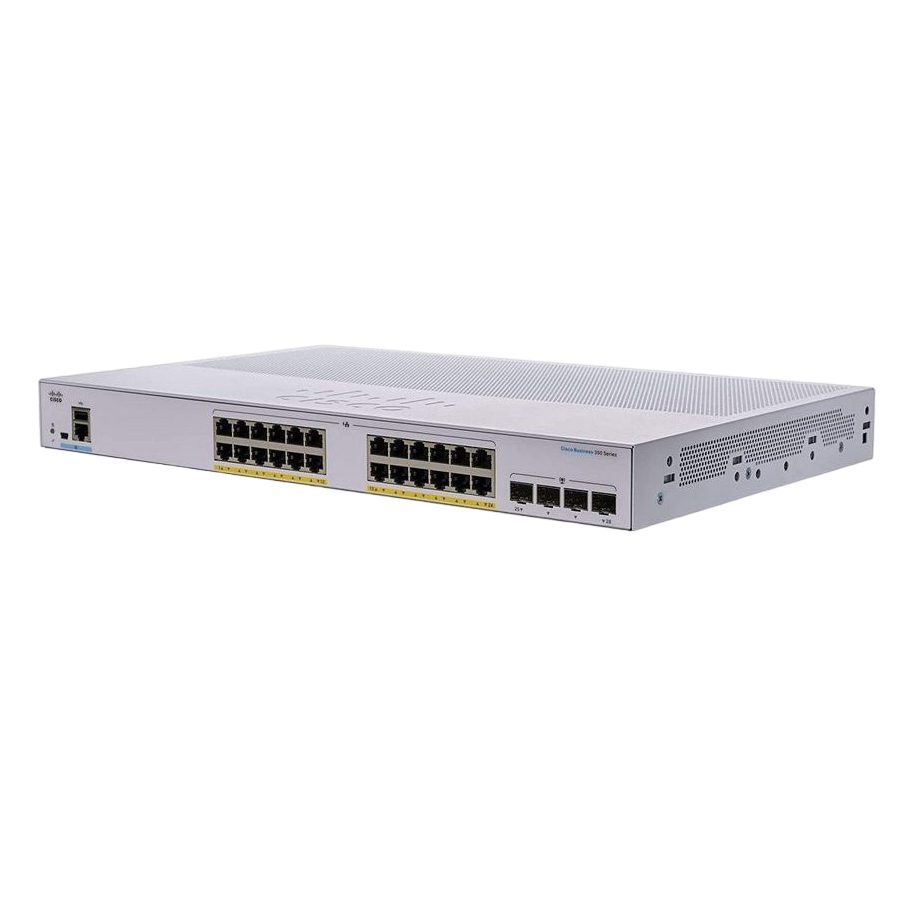 24-port Gigabit PoE Managedt Switch Cisco CBS350-24P-4X, 4 x 10G SFP+
