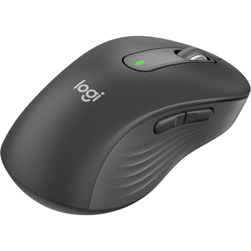 Wireless Mouse Logitech M650 L Signature, 400-4000 dpi, 5 buttons, Ambidextrous, 115g., 1xAA, Bolt, 2.4Ghz+BT, Graphite, LEFT