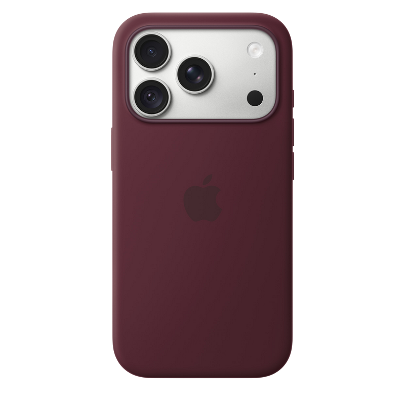iPhone 18 Pro Silicone Case with MagSafe - Burgundy, Model A3701