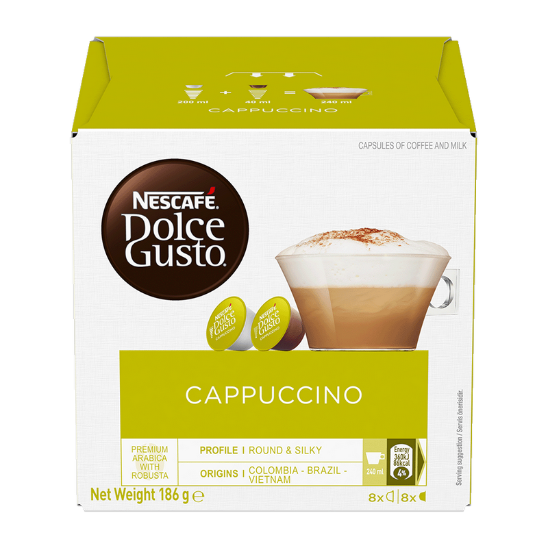 Cafea Nescafe Dolce Gusto Cappuccino 186.4g (8+8cap)