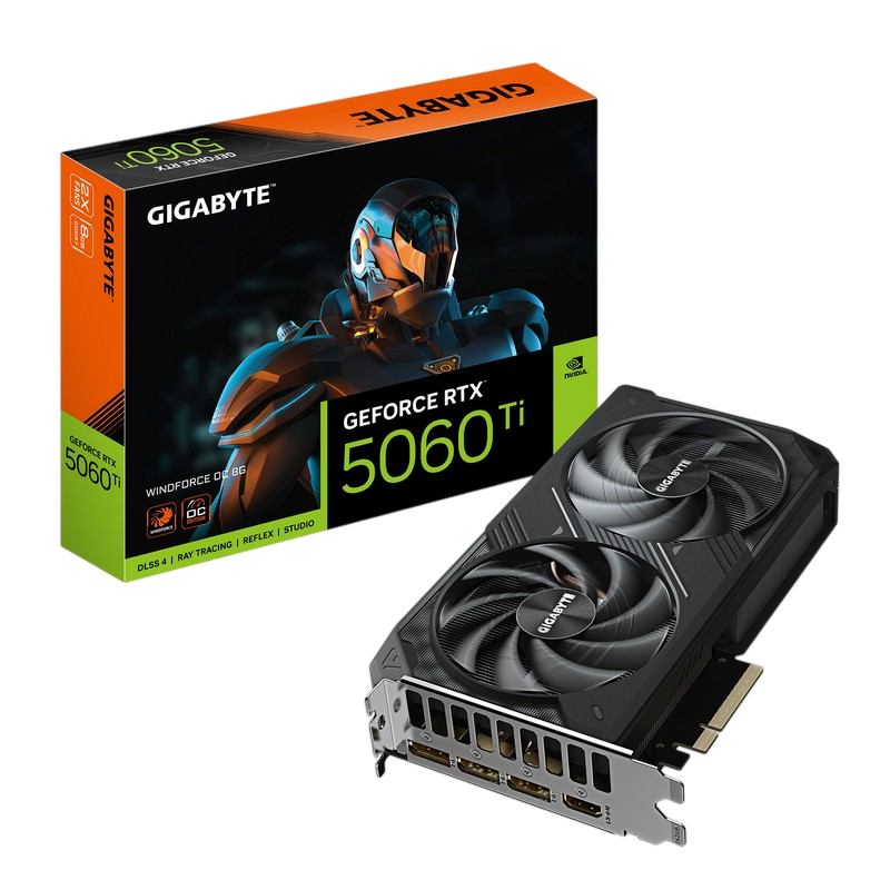 VGA Gigabyte RTX5060Ti 8GB GDDR7 Windforce OC (GV-N506TWF2OC-8GD)