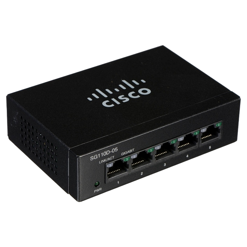 .5-port Gigabit Desktop Switch Cisco SG110D-05