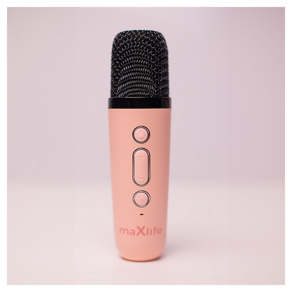 Microphone Karaoke cu Boxa BT Maxlife MXKS-100, Pink