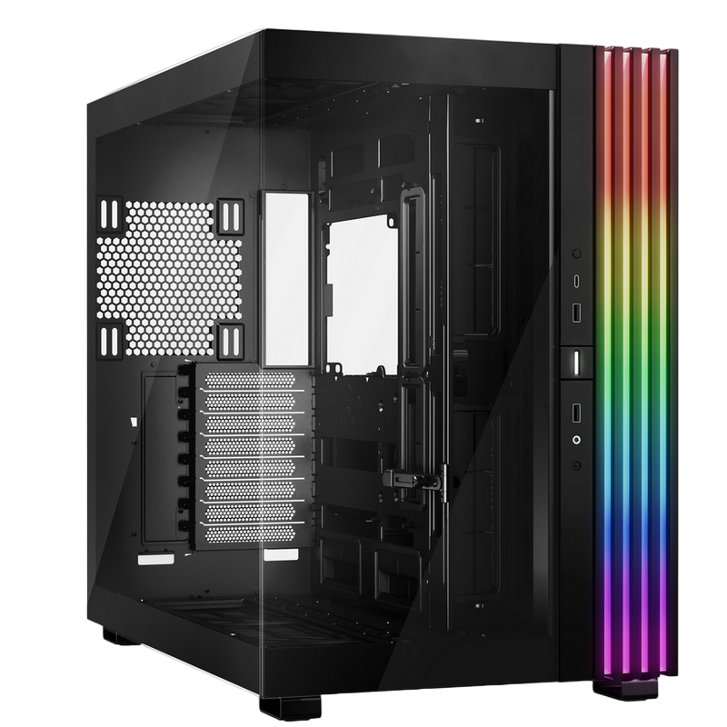 Case EATX be quiet! Ligh Base 900 DX, w/o PSU, ARGB strips & Hub, Front & Side Tempered Glass, DF, VGA holder, USB-C, 2xUSB3.2, 1x3.5", 4x2.5", Black