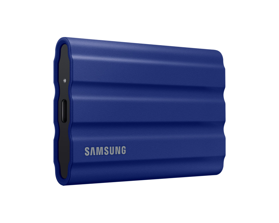 2.0TB Samsung Portable SSD T7 Shield Blue, USB-C 3.1 (88x59x13mm, 98g,R/W:1050/1000MB/s, IP65)