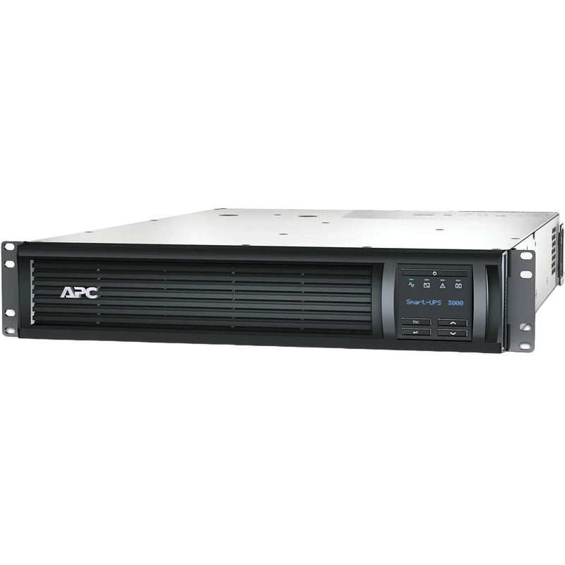 APC Smart-UPS SMT3000RMI2UNC,3000VA/2700W,Rack2U,Sinewave, Lineinter,LCD,AVR,USB,RS232,Smartslot,Network Card, 8*C13+1*C19+3 IEC Jumpers