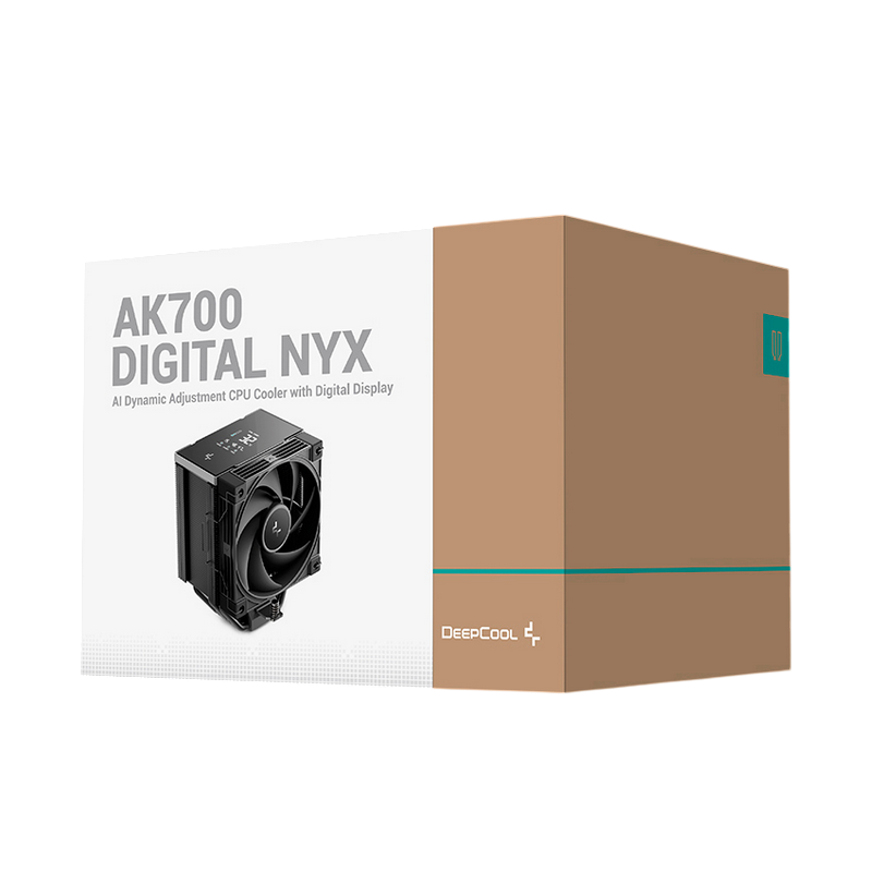 AC Deepcool "AK700 DIGITAL NYX" (≤21.0/28.8/36.0 dB, 2700RPM, 77.23 CFM, 120mm, 7x6mm, Display: 29x39mm, 1252g.)