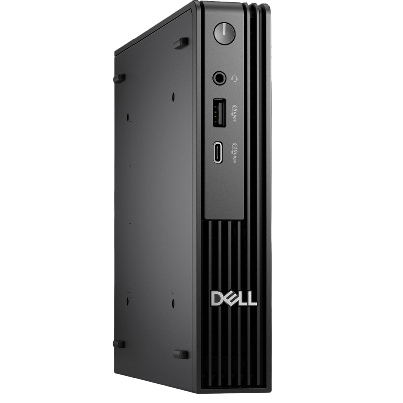 Dell Pro Micro QCM1250 MFF Black (Core i3-14100T 2.7-4.4GHz, 8GB RAM, 512GB SSD, WiFi, Ubuntu)