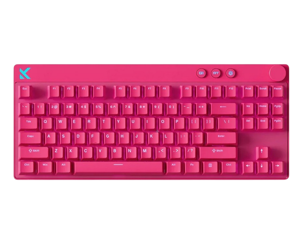 Gaming Keyboard MCHOSE Mix 87 Hall Effect Magnetic Switch, 80% Layout, Mount Tai Magnetic Switch GT, USB, EN, Rose Red