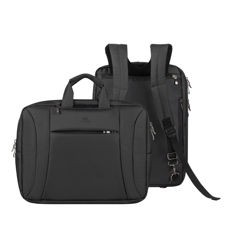 16"/15" NB bag/Backpack - RivaCase 8290 Black Laptop Convertible