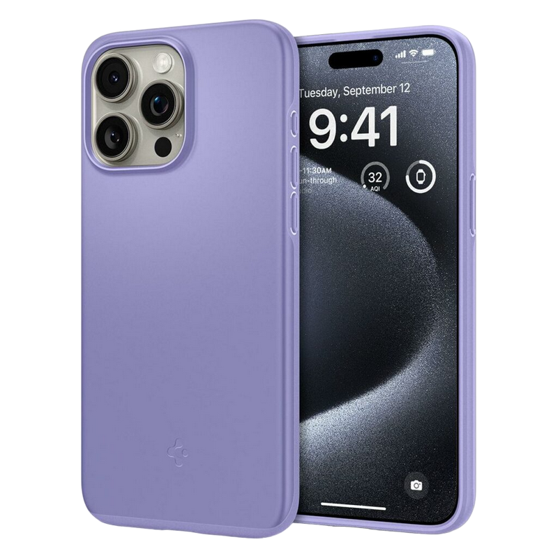 Spigen iPhone 15 Pro, Thin Fit, Iris Purple