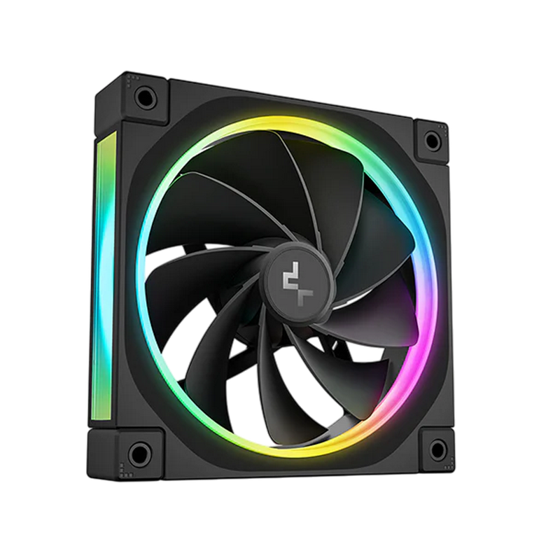 PC Case Fan Deepcool FL12R, 120x20x25mm, ≤33.9 dB, 55CFM, 500-2150RPM, PWM, ARGB, 4-Pin Fan & 3-pin ARGB 5V, Hydro Bearing, Black