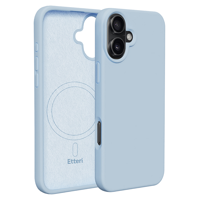Etteri Apple iPhone 16, Silicone Mag case, Light Blue