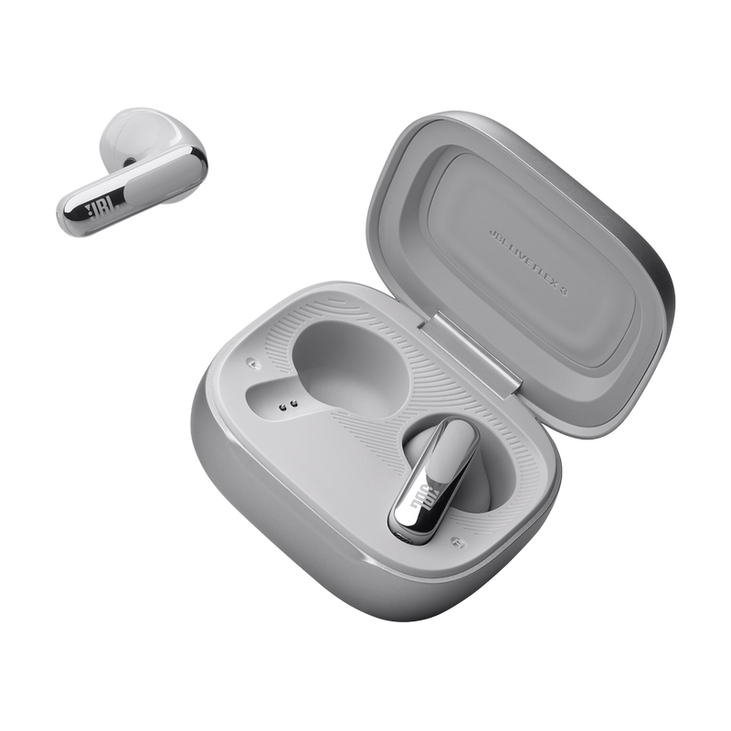 True Wireless JBL LIVE Flex 3 Silver TWS True Adaptive Noise Cancelling