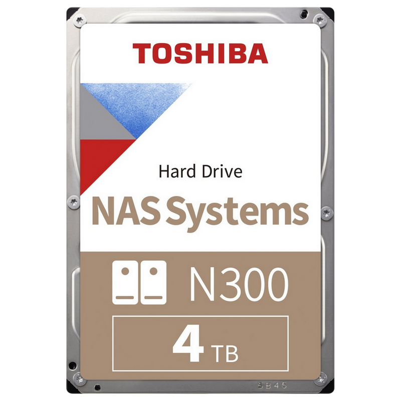 3.5" HDD 4.0TB-SATA-512MB Toshiba N300 NAS Systems (MN10ADA400ES), NAS, 24/7, CMR, 7200rpm, 1.0M (MTTF)