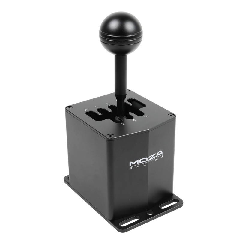 MOZA HGP Shifter, Full Metal Construction, 15-bit Angle Sensor, H Pattern with Locked R and 7th Gear, Replaceable Shift Knobs, Easy to Mount, USB