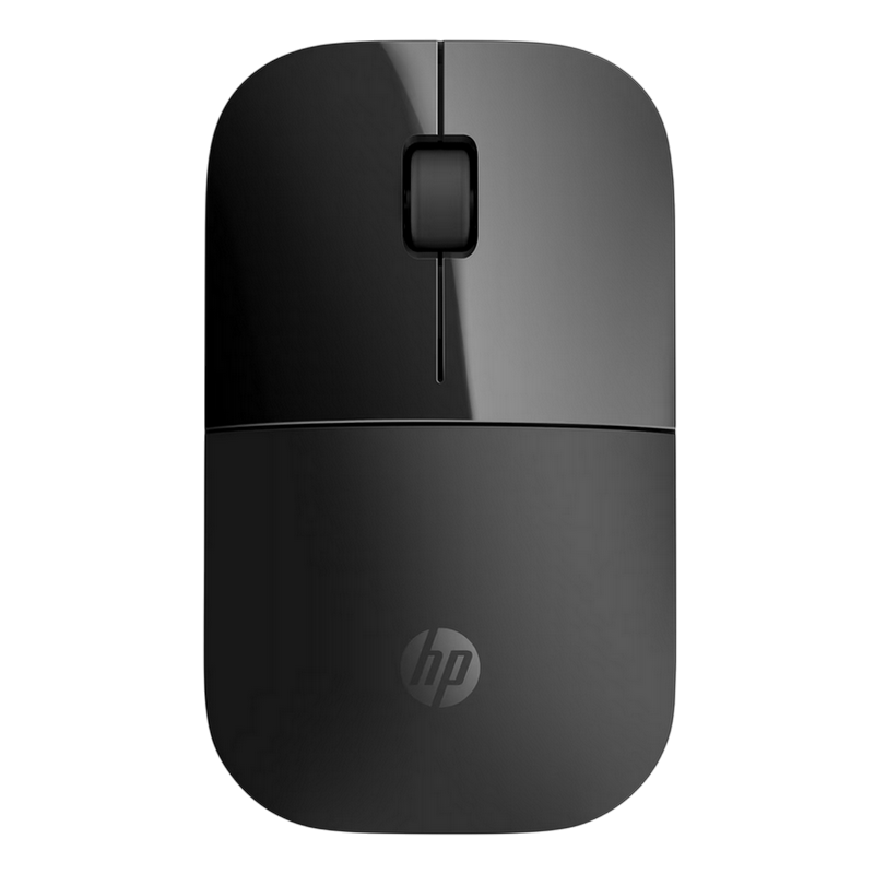 Wireless Mouse HP Z3700, up to 1200 dpi, 3 buttons, Multi surface tracking, Ambidextrous, 50g., 1xAA, 2,4Ghz, Black