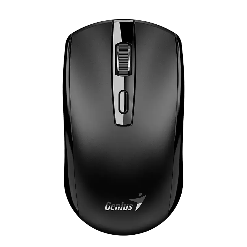 Wireless Mouse Genius ECO-8150, 1200 dpi, 4 buttons, Ambidextrous, 81g, BlueEye, Rechargeable, 2.4Ghz, Black