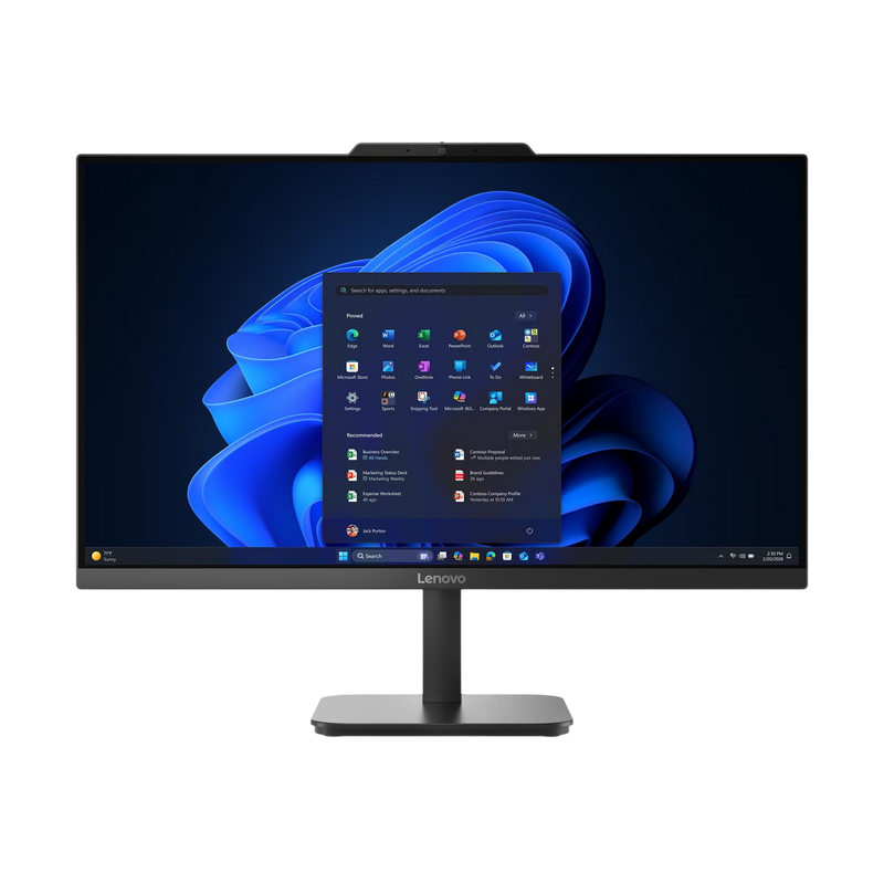 Lenovo AIO V105 Black (23.8" FHD IPS Ryzen 5 40 2.8-4.3GHz, 8GB, 256GB, wired KB&MS, No OS, 3Y warranty)