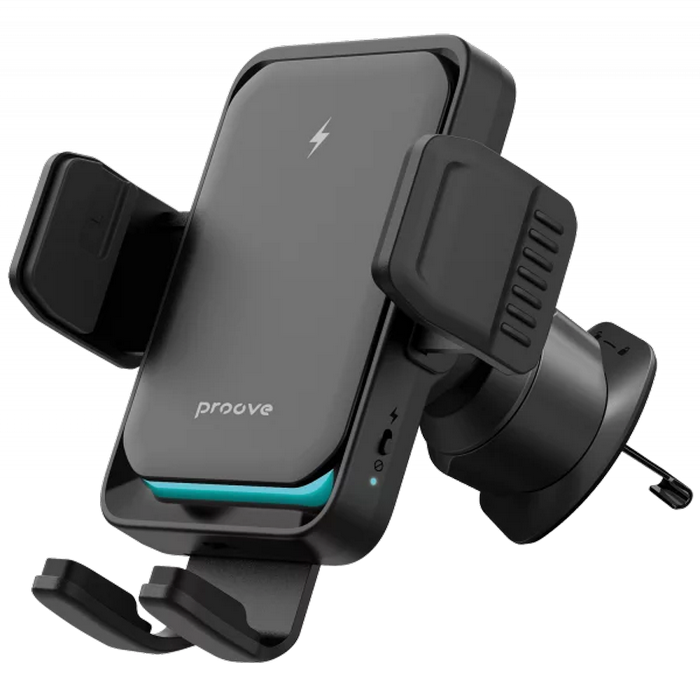 Car Mount With Wireless Charger Proove Sonic Pro QI 15W, Black