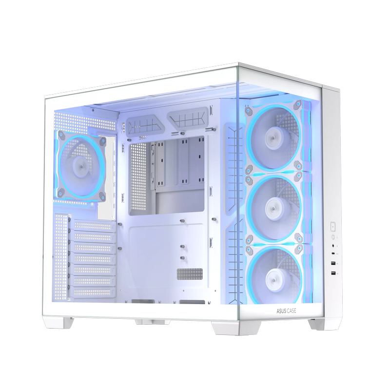 Case ATX Asus A32 Plus TG , 4x120mm ARGB, Front Mesh, Tempered Glass, Headset hook, 2xUSBx3.0, 1xUSB 3.2, 1xType-C, White