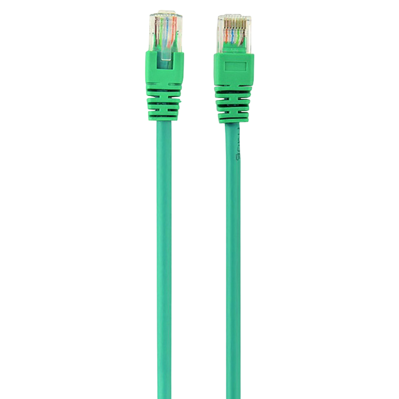 0.5m, Patch Cord Green, PP12-0.5M/G, Cat.5E, Cablexpert, molded strain relief 50u" plugs