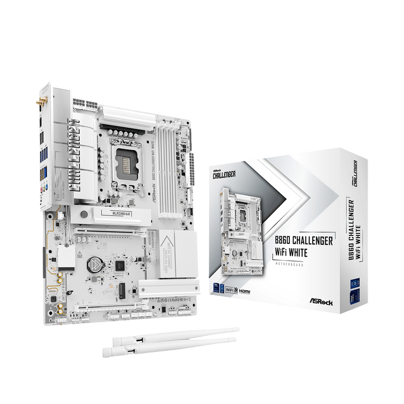 MB S1851 ASRock B860 CHALLENGER WIFI WHITE ATX