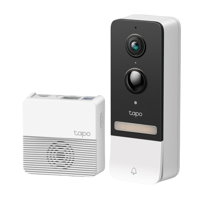 TP-Link Outdoor TAPO D230S1, 5Mpix, IP64, Smart Battery Video Doorbell with Smart Home Hub