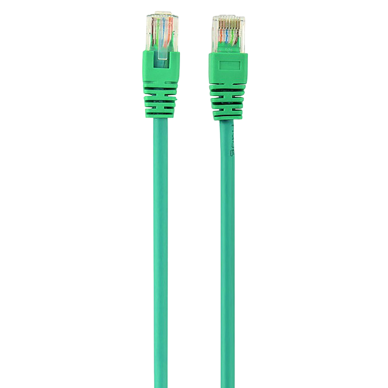 2m, Patch Cord Green, PP12-2M/G, Cat.5E, Cablexpert, molded strain relief 50u" plugs