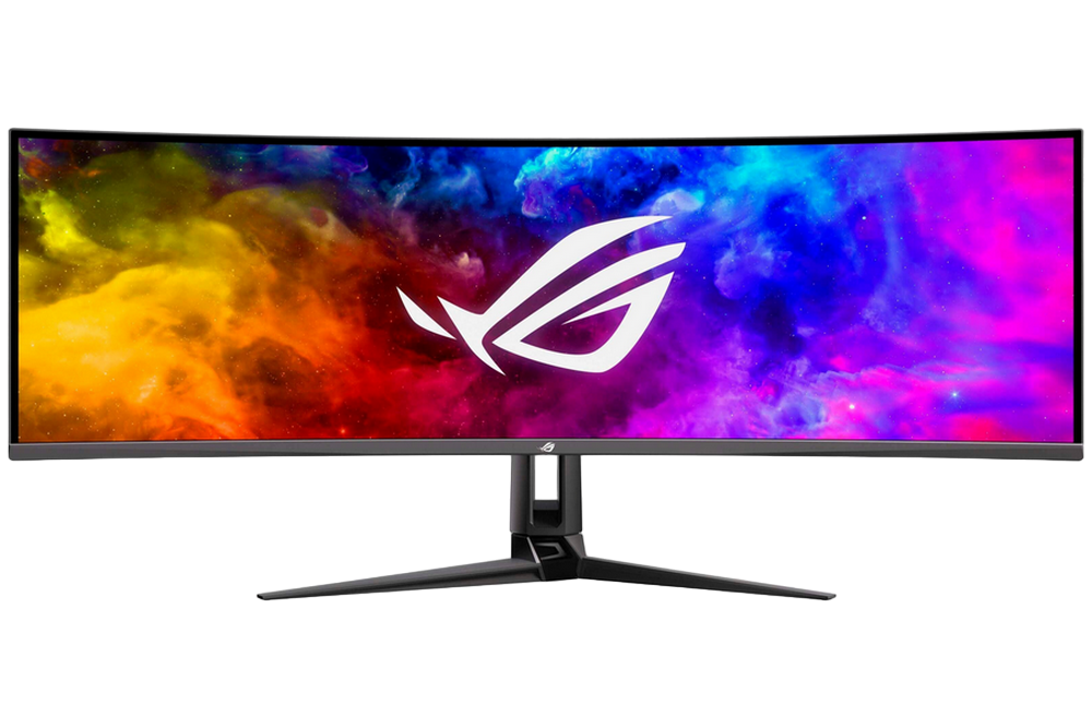 49" ASUS ROG Swift PG49WCD,Black,Curved QD-OLED,5120x1440,144Hz,G-Sync,0.03ms,1000cd,HDMI+DP+USB+TypeC