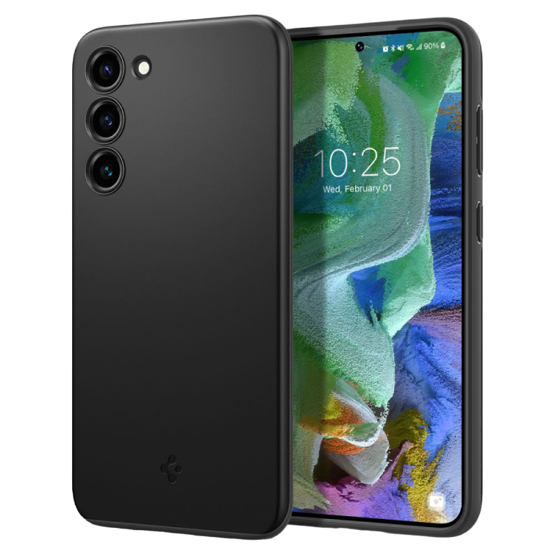 Spigen Samsung S23+, Thin Fit, Black