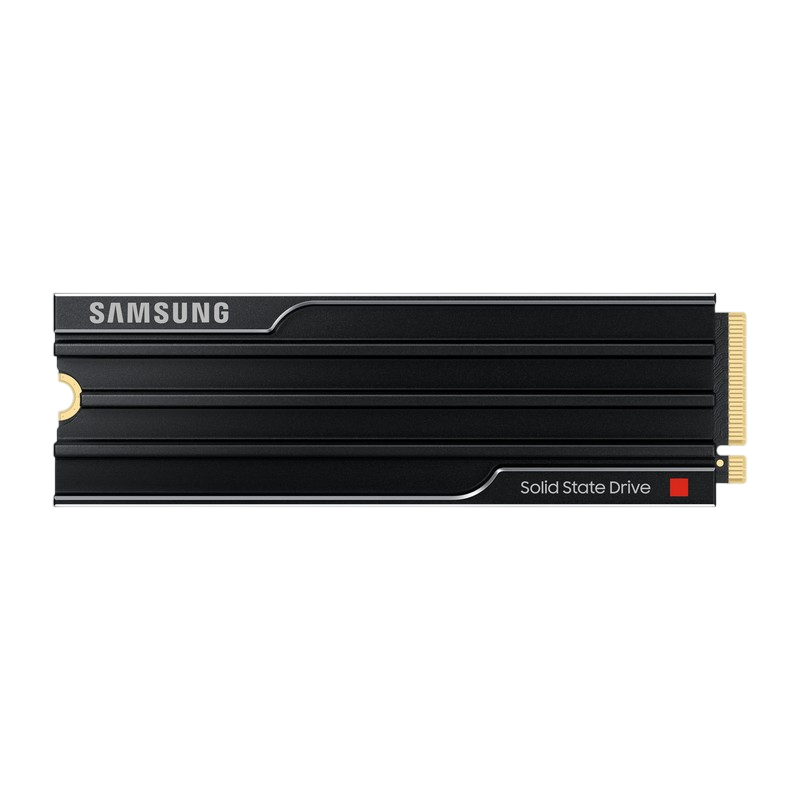 .M.2 NVMe SSD 2.0TB Samsung 9100 PRO "MZ-VAP2T0CW" w/ Heatsink [PCIe 5.0 x4, R/W:14700/13400MB/s, 1850K/2600K IOPS, 1.2PB, 3DTLC]