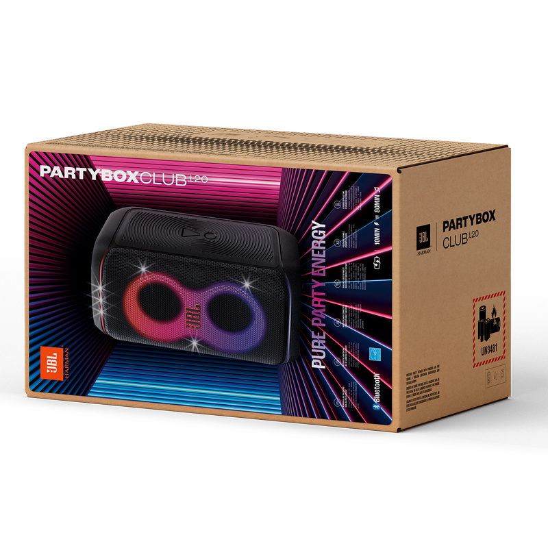 Portable Audio System JBL PartyBox CLUB 120, Black