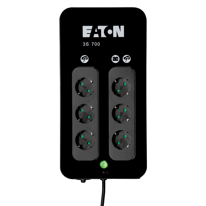 UPS Eaton 3S700DIN 700VA/420W, AVR, 1*USB-B, 2*USB-A chatging, 3*Schuko, 3*Schuko surge only