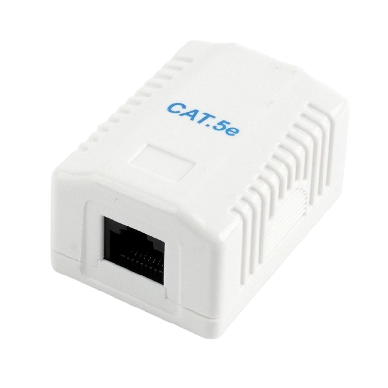 1xRJ45 Surface mount box 8P8C/UTP CAT.5e/KRONE, NCAC-1U5E-01