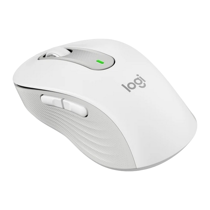 Wireless Mouse Logitech M650 Signature, 400-4000 dpi, 5 buttons, Ambidextrous, 101g., 1xAA, Bolt, 2.4Ghz+BT, White