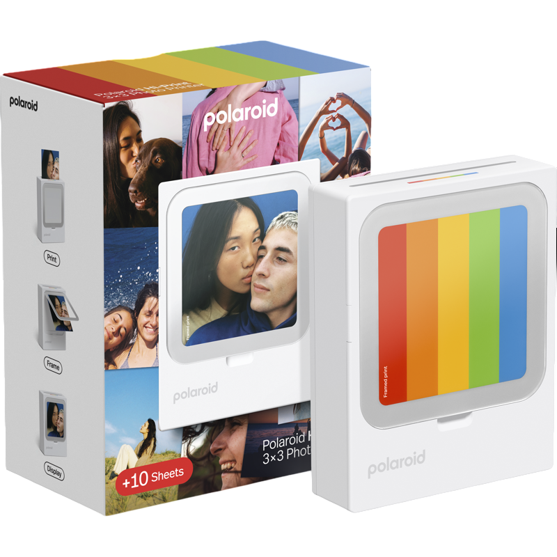 Imprimanta de film Polaroid Hi-Print 3x3 Pocket Photo Printer Bundle (10 Sheets)