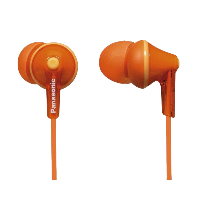 Earphones Panasonic RP-HJE125E-D Orange, w/o Mic, 1 x mini-jack 3.5mm