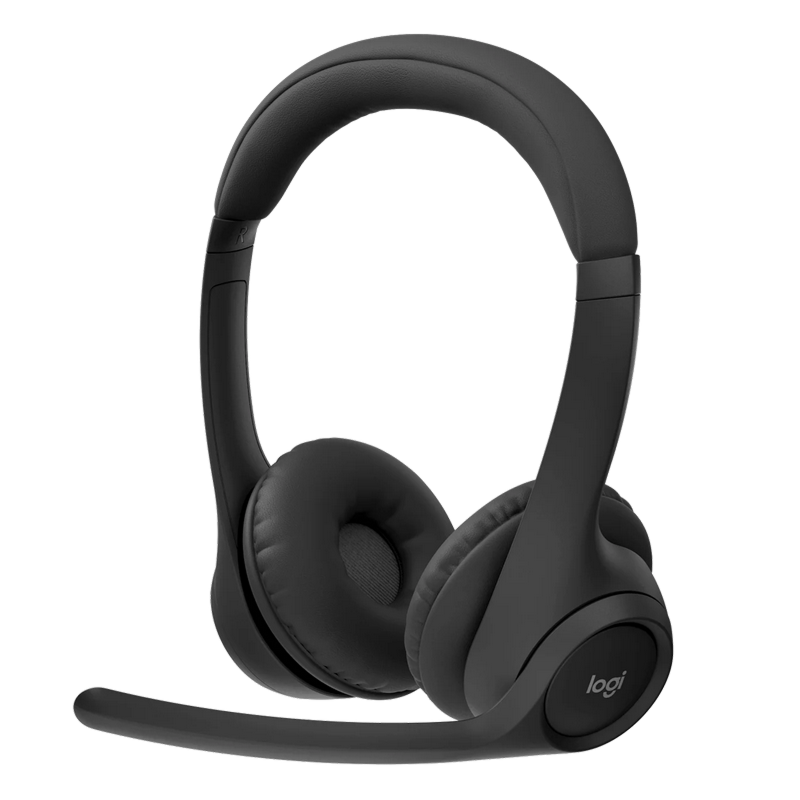 Wireless Headset Logitech Zone 300, 30mm driver, 50-20kHz, 96db, Built-in battery, up to 16h, Dual noise-canceling mics, Bluetooth, Black