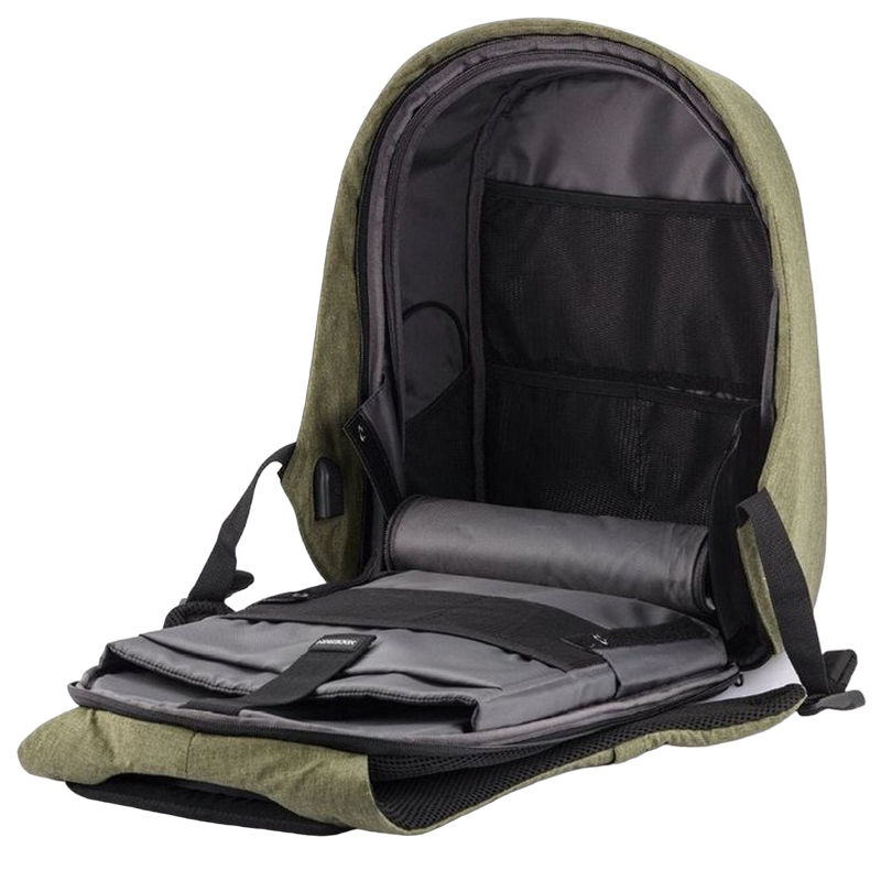 13.3" Bobby Hero Small anti-theft backpack, Green, P705.707