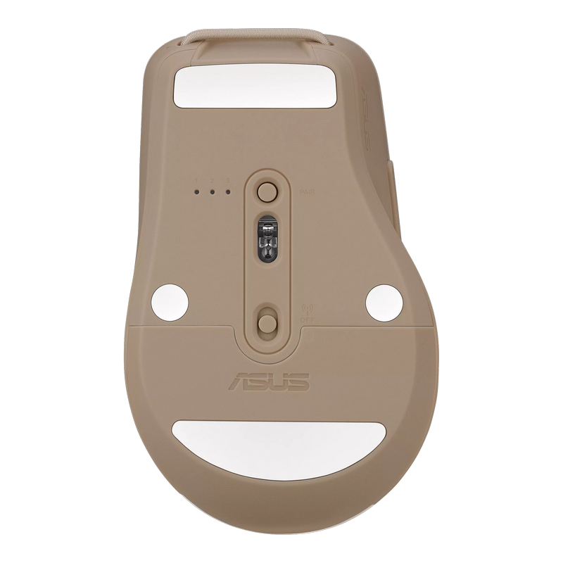 Wireless Mouse Asus SmartO MD200, up to 4200dpi, 6 buttons, Carrying Loop, 85g. 1xAA, 2.4/BT, Beige
