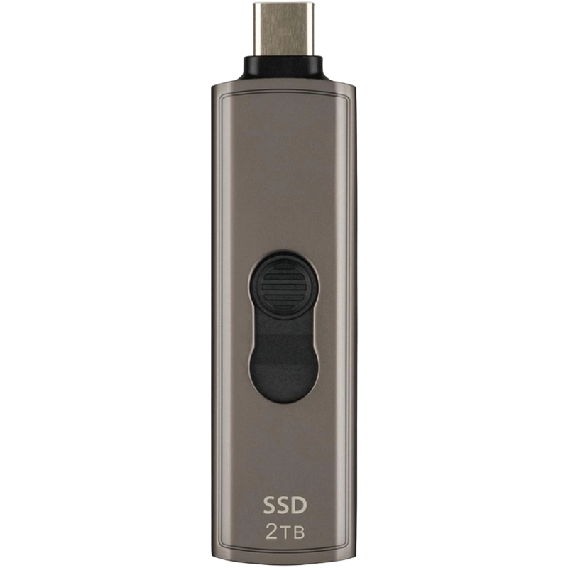 2.0TB Transcend Portable SSD ESD330C Dark Gray, USB-C 3.1 10Gbps, Metallic Capless/Slider (64.1x19.7x9.5 mm, 23g, R/W:1050/950 MB/s, 3D-NAND flash)