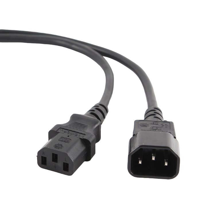 Cable, Power Extension UPS-PC 5.0m, with VDE approval, Cablexpert, 10A