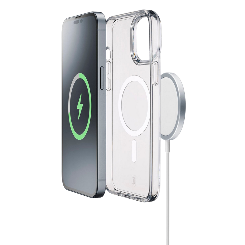 Cellular Apple iPhone 15, Gloss Mag Case, Transparent