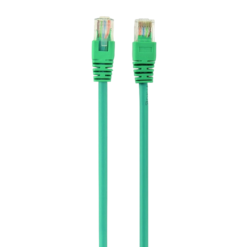 1 m, Patch Cord Green, PP12-1M/G, Cat.5E, Cablexpert, molded strain relief 50u" plugs